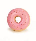 Beeztees latex bakelse donut rosa 7,5 cm för hundar