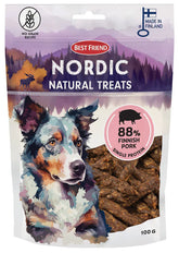 Best Friend Nordic Natural Treats fläsk för hundar 100 g