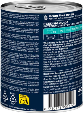 Eukanuba wet food adult turkey with carrots för hund 6 x 400 g FLERPACK