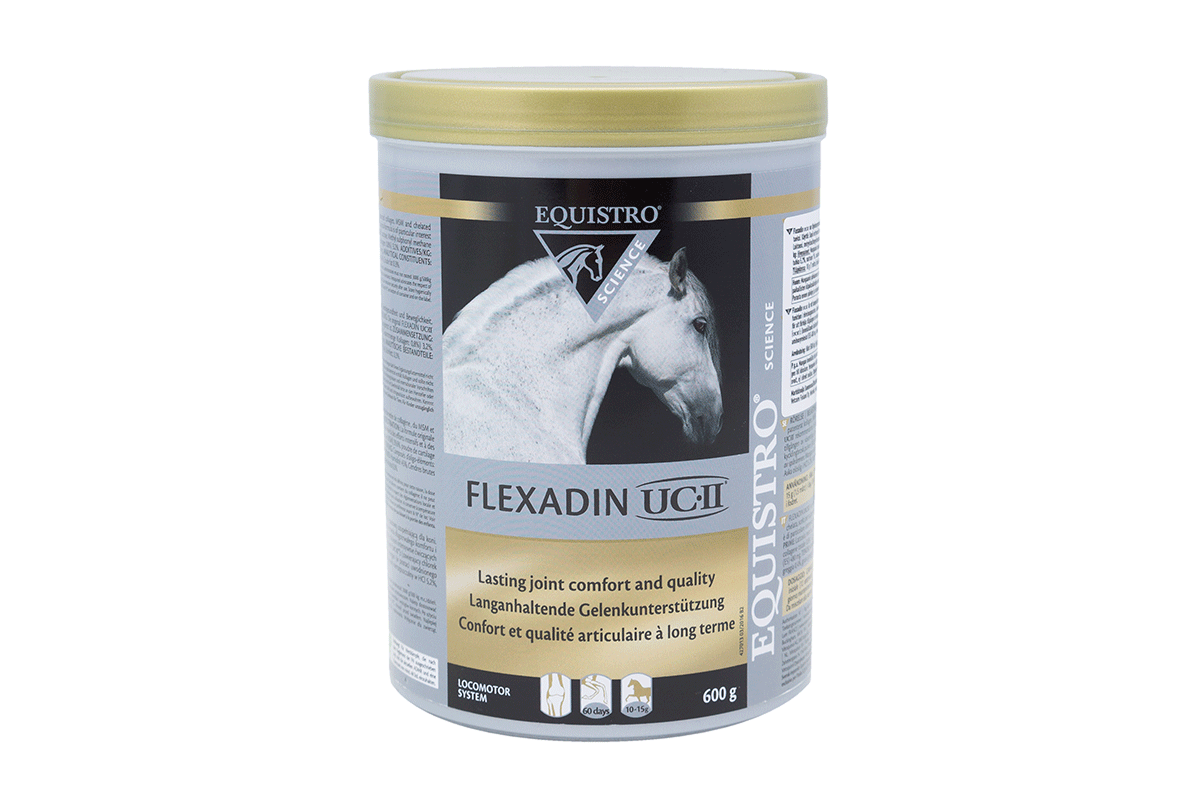 Equistro Flexadin UC II för hästar 2 x 600 g DUBBELPACK