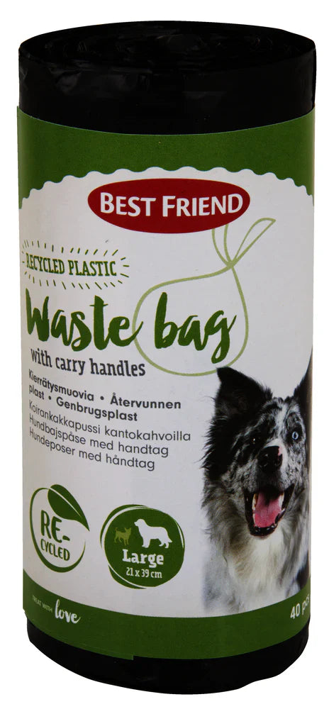 Best Friend Gear bajspåsar L med handtag 40 st