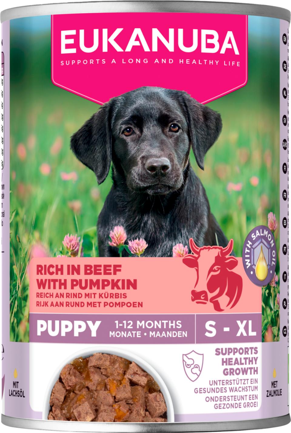 Eukanuba wet food puppies beef with pumpkin för hund 400 g