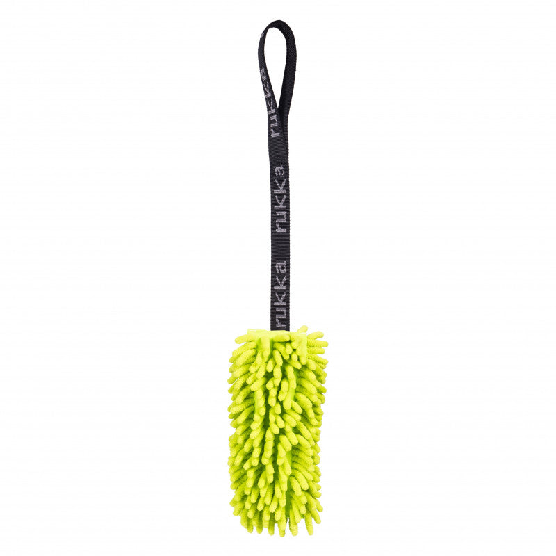 Rukka Fluffy leksak med handtag grön