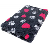 Foxy Fur Dark Grey Heart Resting Mat 50 x 75 cm