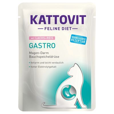 Kattovit Gastro lax & ris för katter 85 g