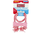 KONG Puppy Goodie Bone med rep XS rosa för valpar