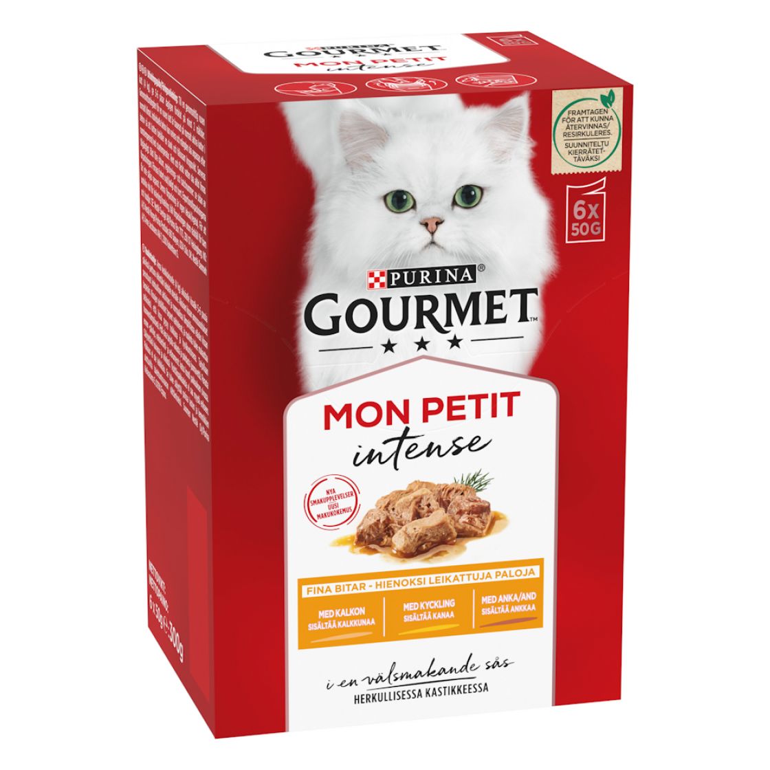 Gourmet Mon Petit Fågelurval 6 x 50 g för katter
