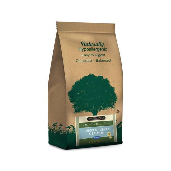 Golden Eagle Naturally Grainfree Puppy Chicken, Turkey & Salmon för valpar 12 kg
