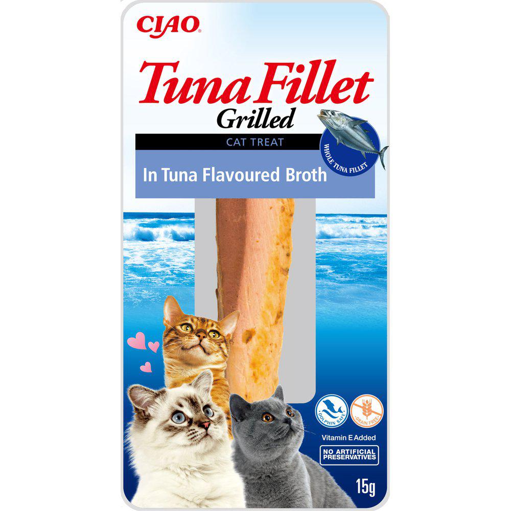 Ciao Grillad Tonfiskfilé i Tonfiskbuljong för katt 15 g