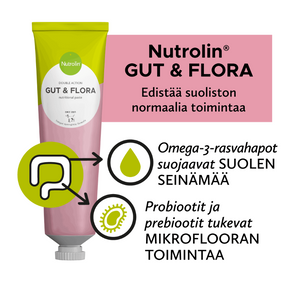 Nutrolin Gut & Flora Omega Paste pasta soolestiku heaks koertele ja kassidele 3 x 200 g MULTIPAKK