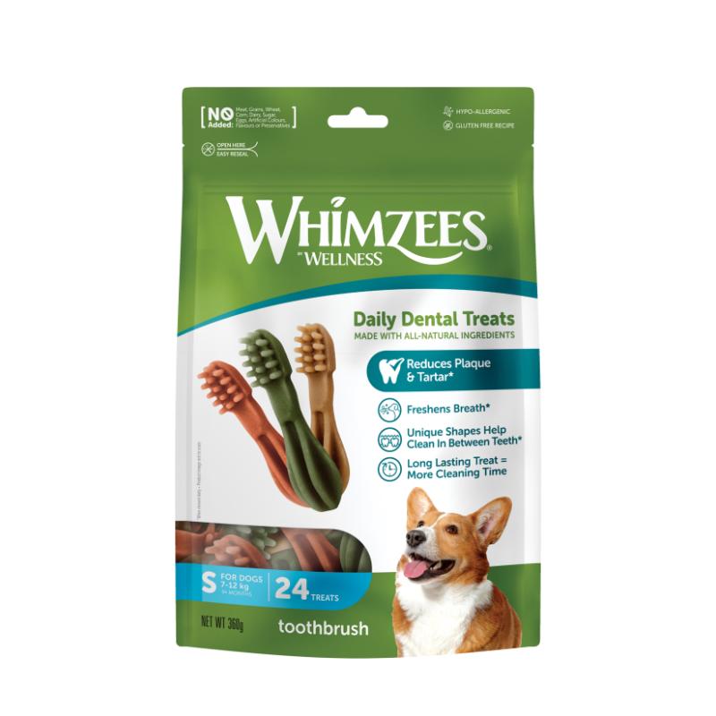 Whimzees tandborst-tugg S 24 st