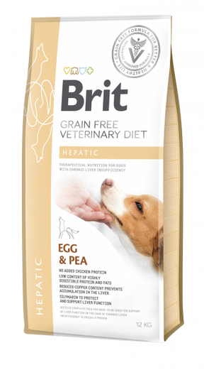 Brit Hepatic Egg & Pea Dog