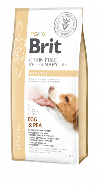 Brit Hepatic Egg & Pea Dog
