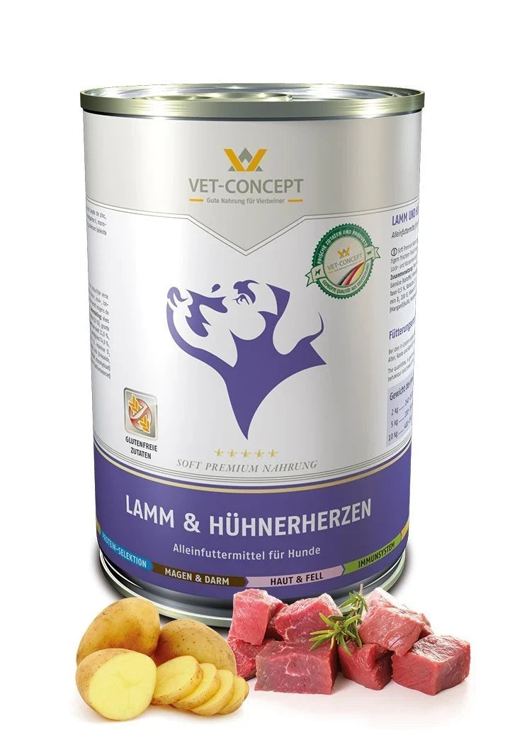 Vet Concept Dog Menu Lamm & Kycklinghjärta 400 g
