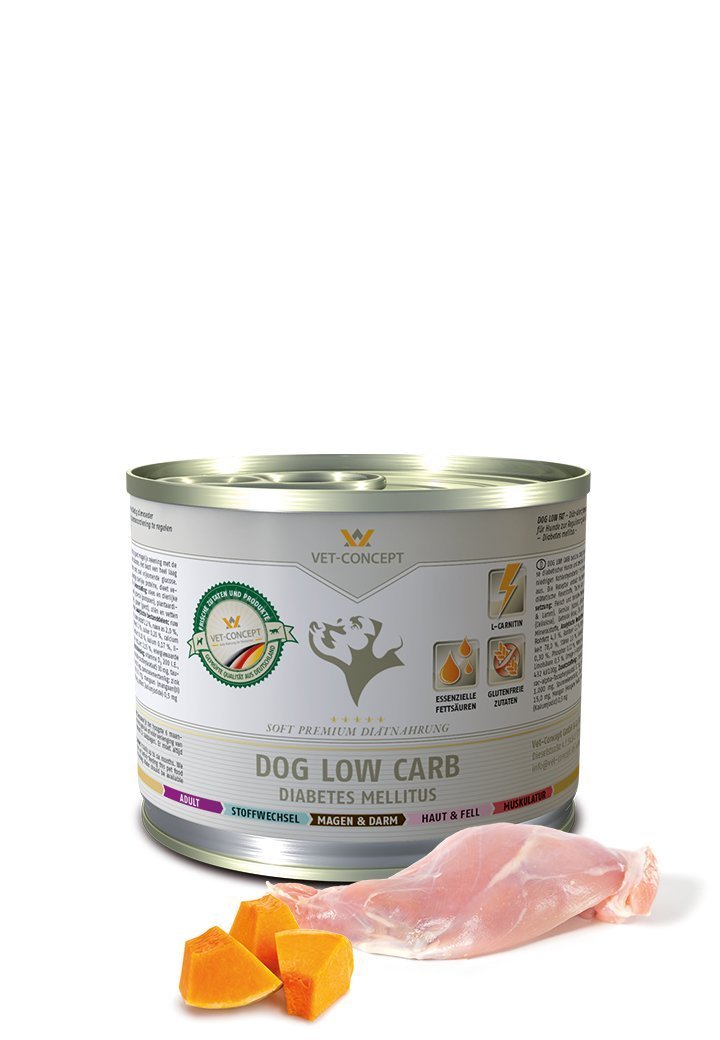Vet Concept Dog Menu Low Carb 6 x 400 g för hundar