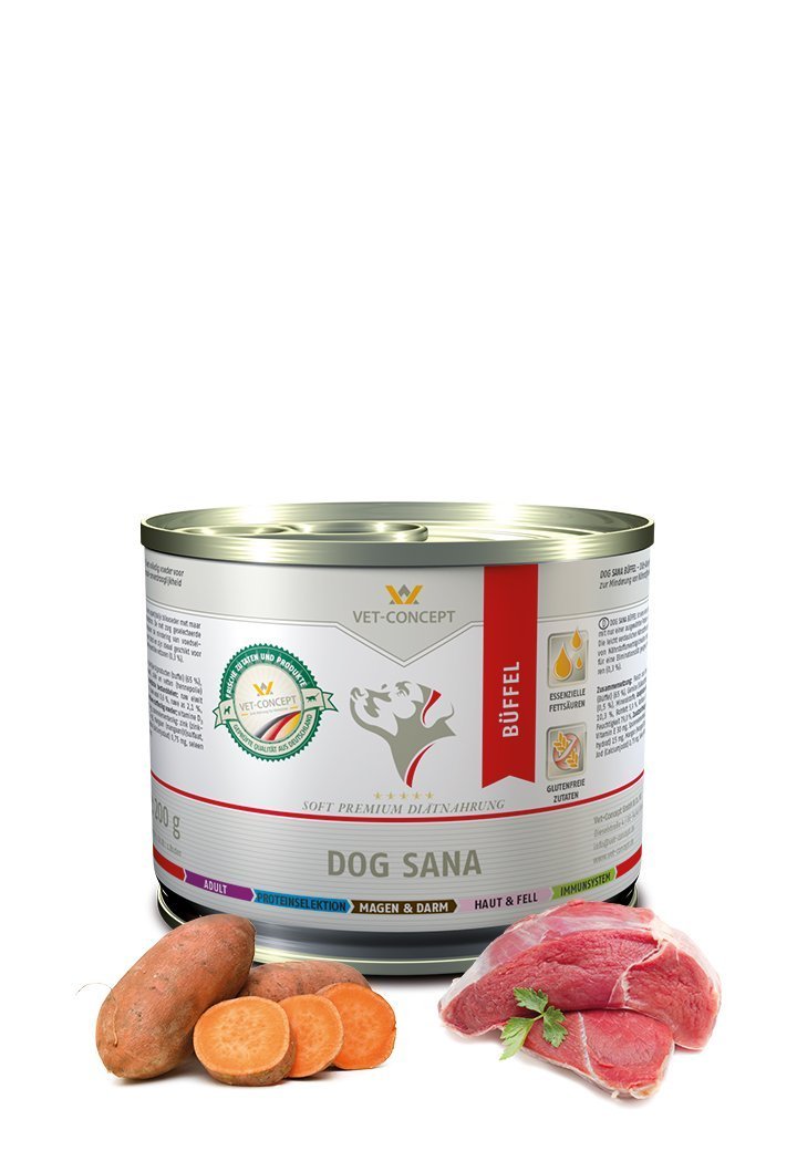 Vet Concept Dog Menu Sana Buffel 6 x 400 g för hundar