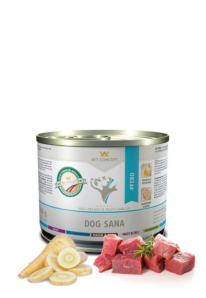 Vet Concept Dog Menu Sana Häst 6 x 400 g för hundar