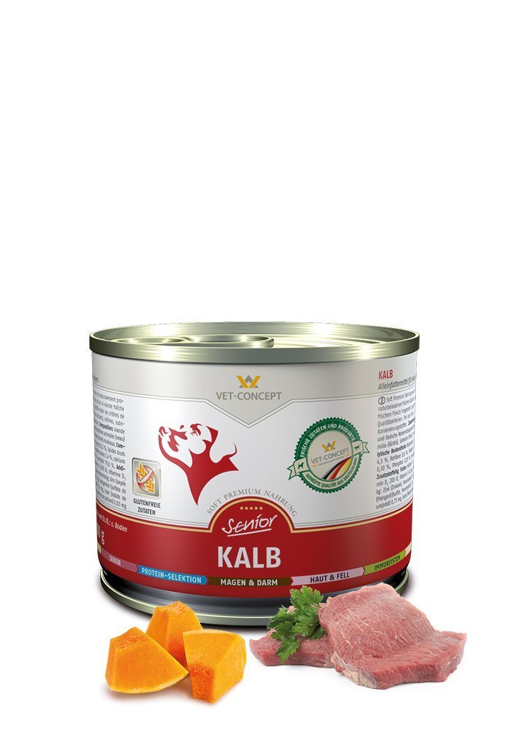 Vet Concept Dog Menu Senior Kalv 6 x 200 g för hundar