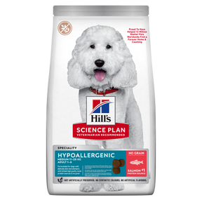 Hill's Science Plan Hypoallergenic Adult Medium med lax 14 kg för hundar