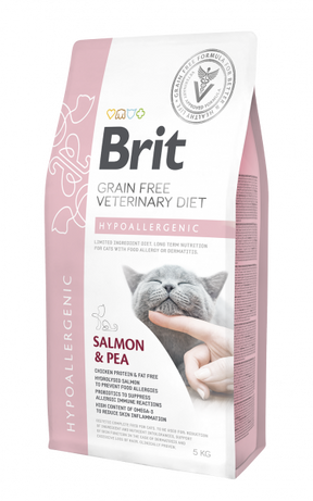 Brit Hypoallergenic Lax & Ärt 400 g för katter