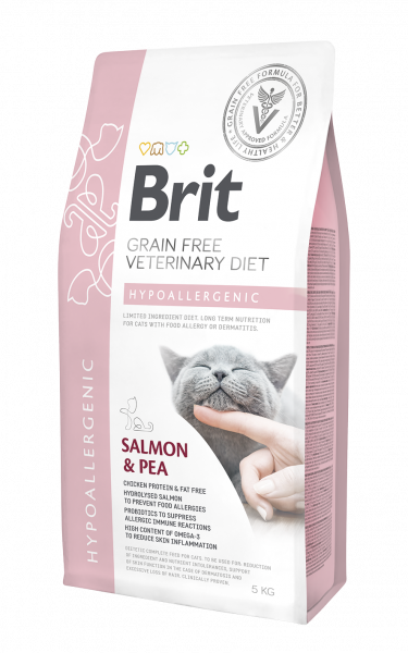 Brit Hypoallergenic Lax & Ärt 400 g för katter