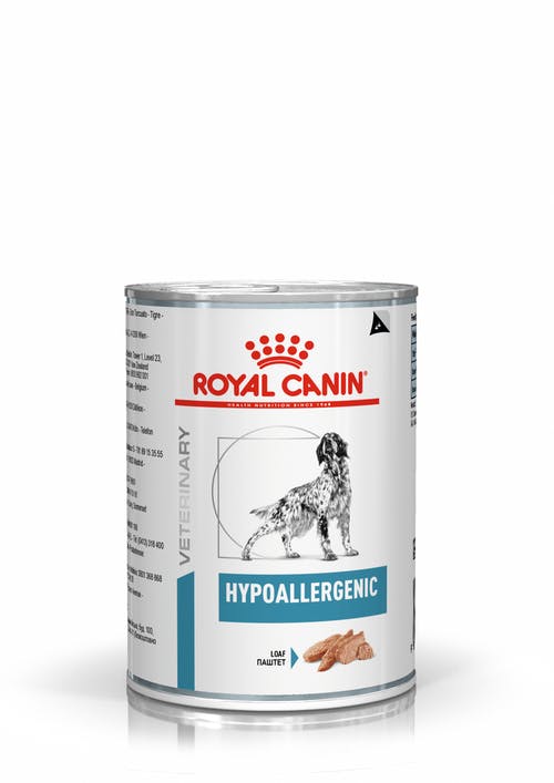 Royal Canin Veterinary Diets Derma Hypoallergenic Loaf Can wet food for dogs 400g