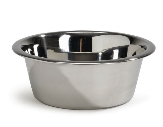 Beeztees INOX rostfri matskål economic 13 cm 0,37 L för hundar och katter