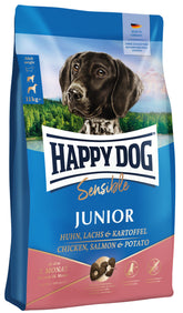 Happy Dog Sensible Junior Huhn, Lachs & Kartoffel 10 kg för hundar