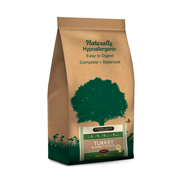 Golden Eagle Naturally Grainfree Turkey & Sweet Potato för hundar 12 kg