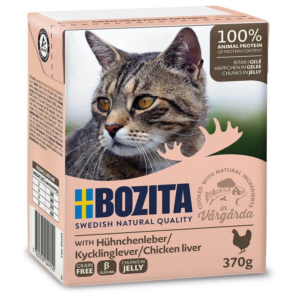 Bozita Chicken Liver Chunks in Jelly for Cats