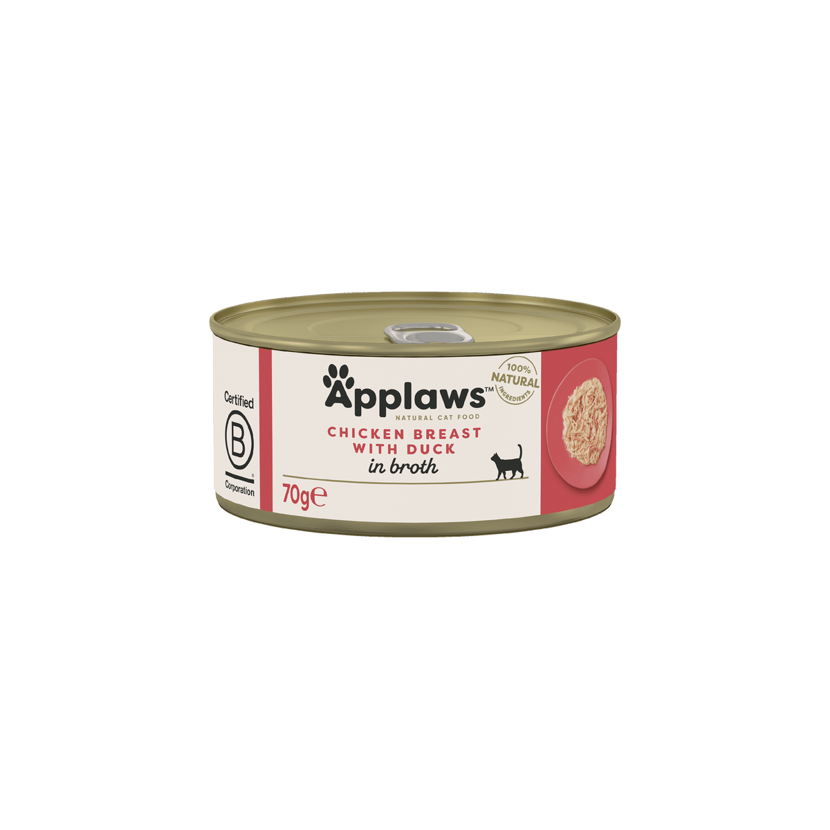 Applaws Adult Chicken Breast & Duck in Broth 24 x 70 g