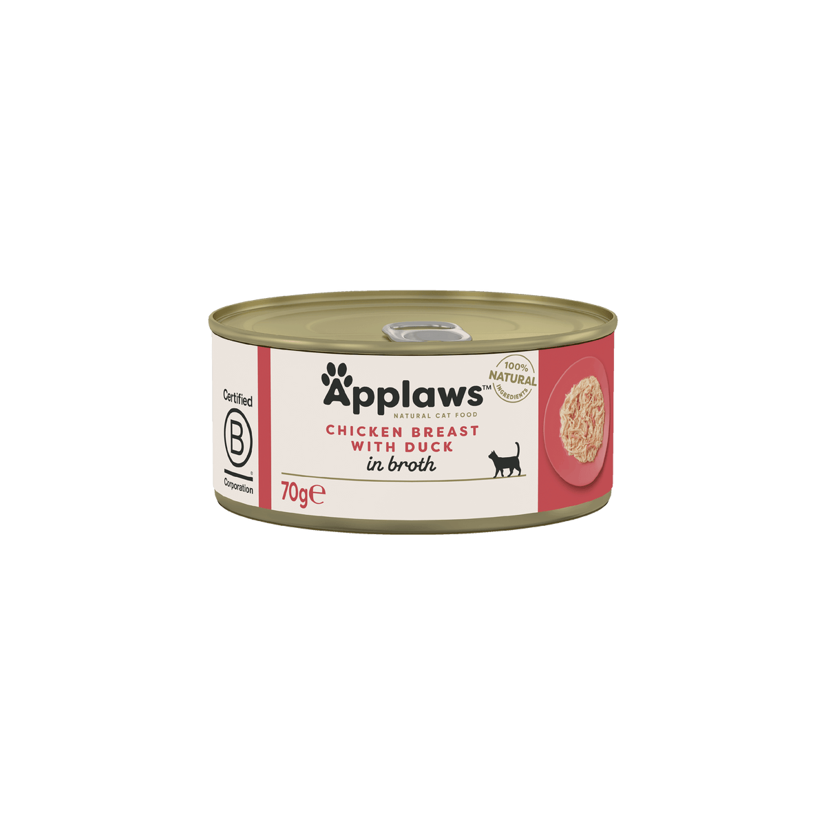 Applaws Adult Chicken Breast & Duck in Broth 24 x 70 g