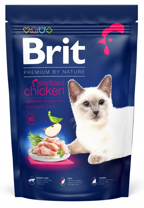 Brit Premium by Nature Kyckling steriliserade katter 300 g