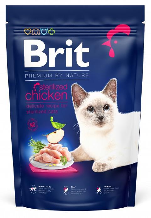 Brit Premium by Nature Kyckling steriliserade katter 1,5 kg