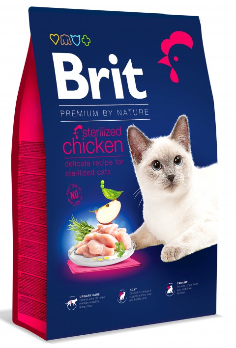 Brit Premium by Nature Kyckling steriliserade katter