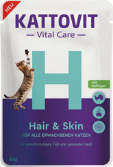 Kattovit Vital Care Hair & Skin Fjäderfä för katter 85 g