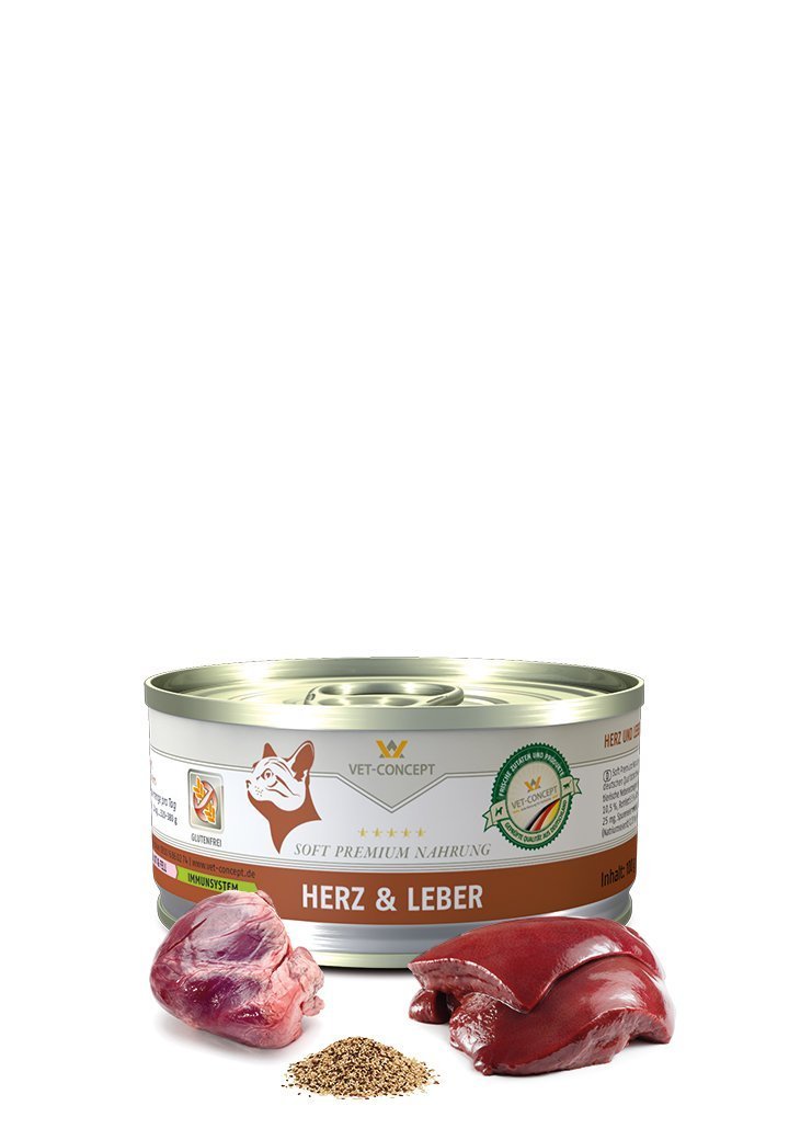Vet Concept Cat Menu Heart & Liver 6 x 200 g