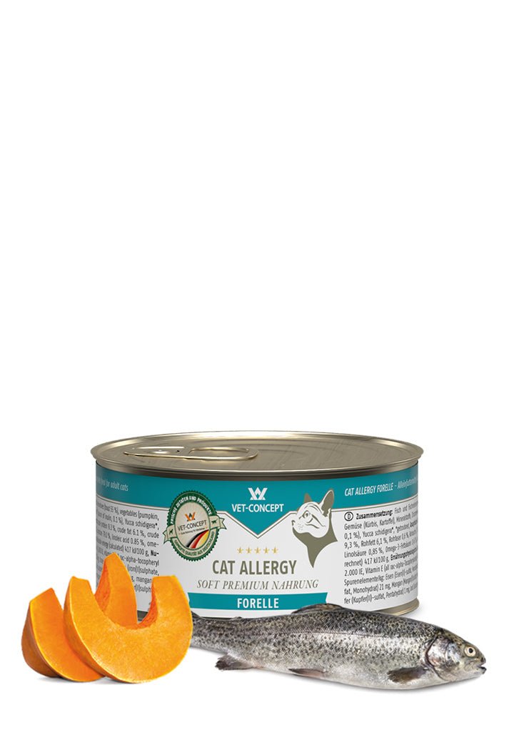 Vet Concept Kattmeny Allergy Forell för katter 6 x 100 g