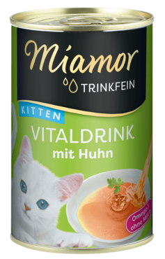 Miamor Trinkfein Vitaldrink Kitten med Kyckling 135 ml för kattungar