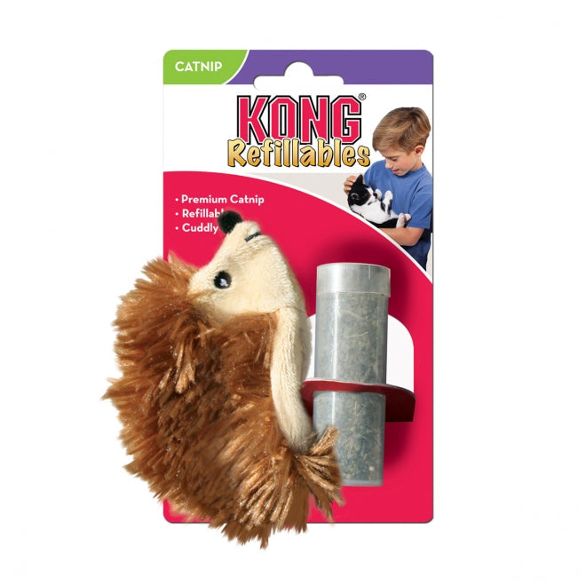 Kong Refillable Catnip Hedgehog for cats