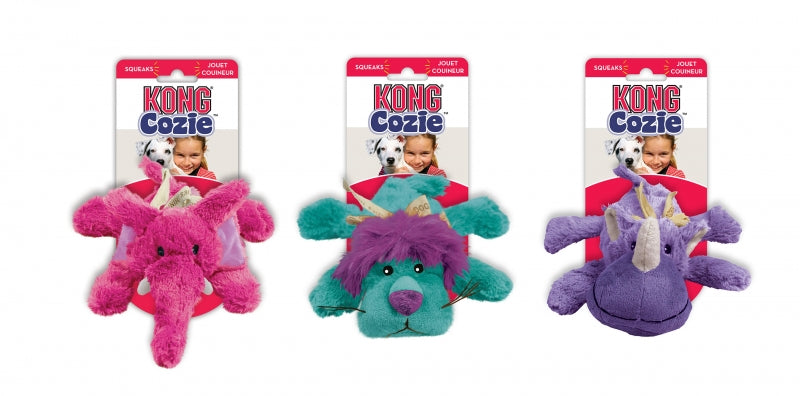 KONG Cozies Brights turkos M för hundar och katter