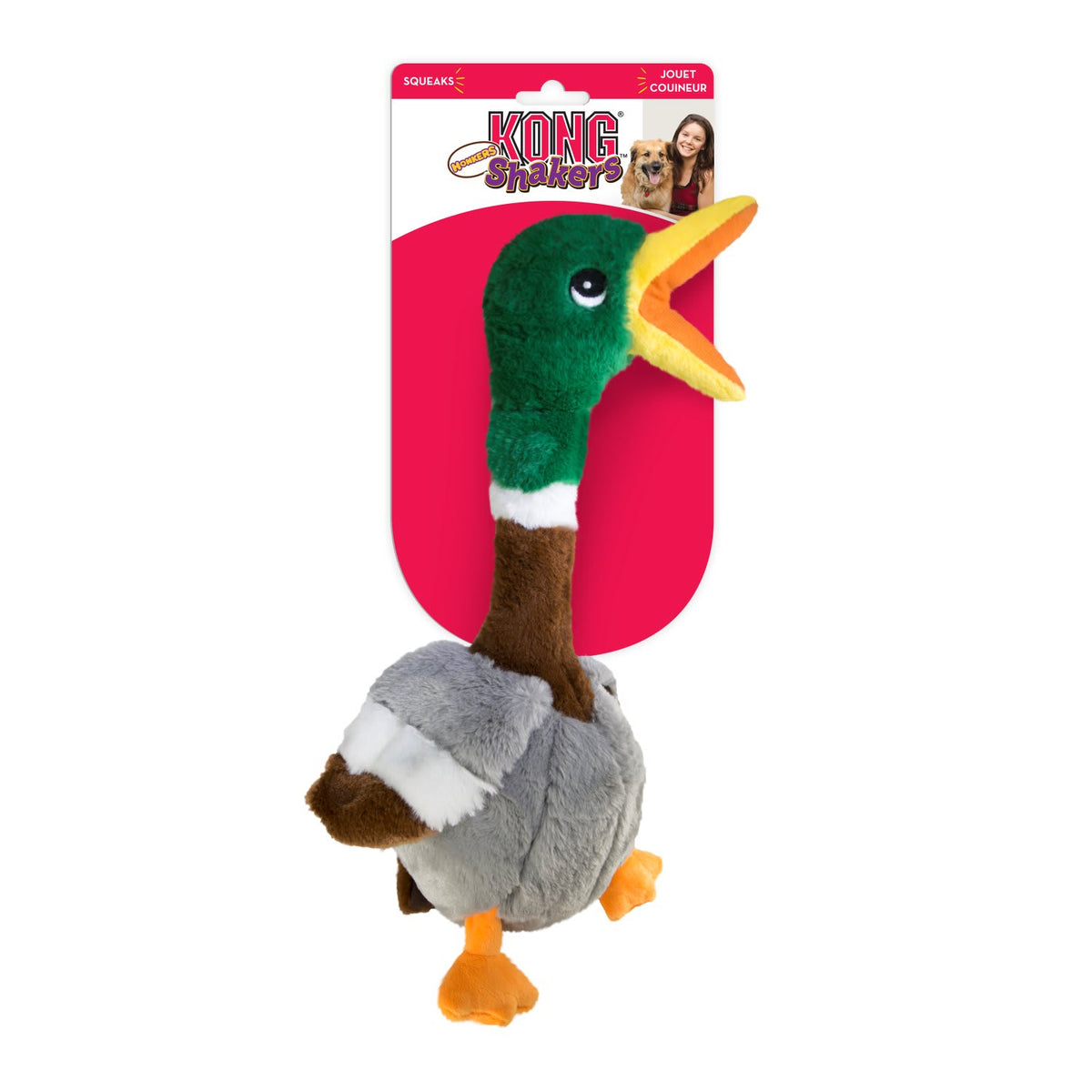 Kong Shakers Honkers anka L för hundar