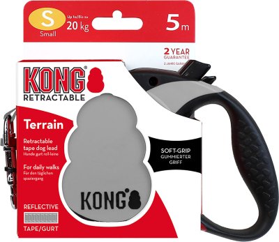 KONG Terrain flexikoppel grå S 5 m band max 20 kg