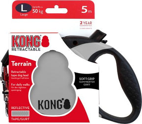 KONG Terrain flexikoppel grå L 5 m band max 50 kg