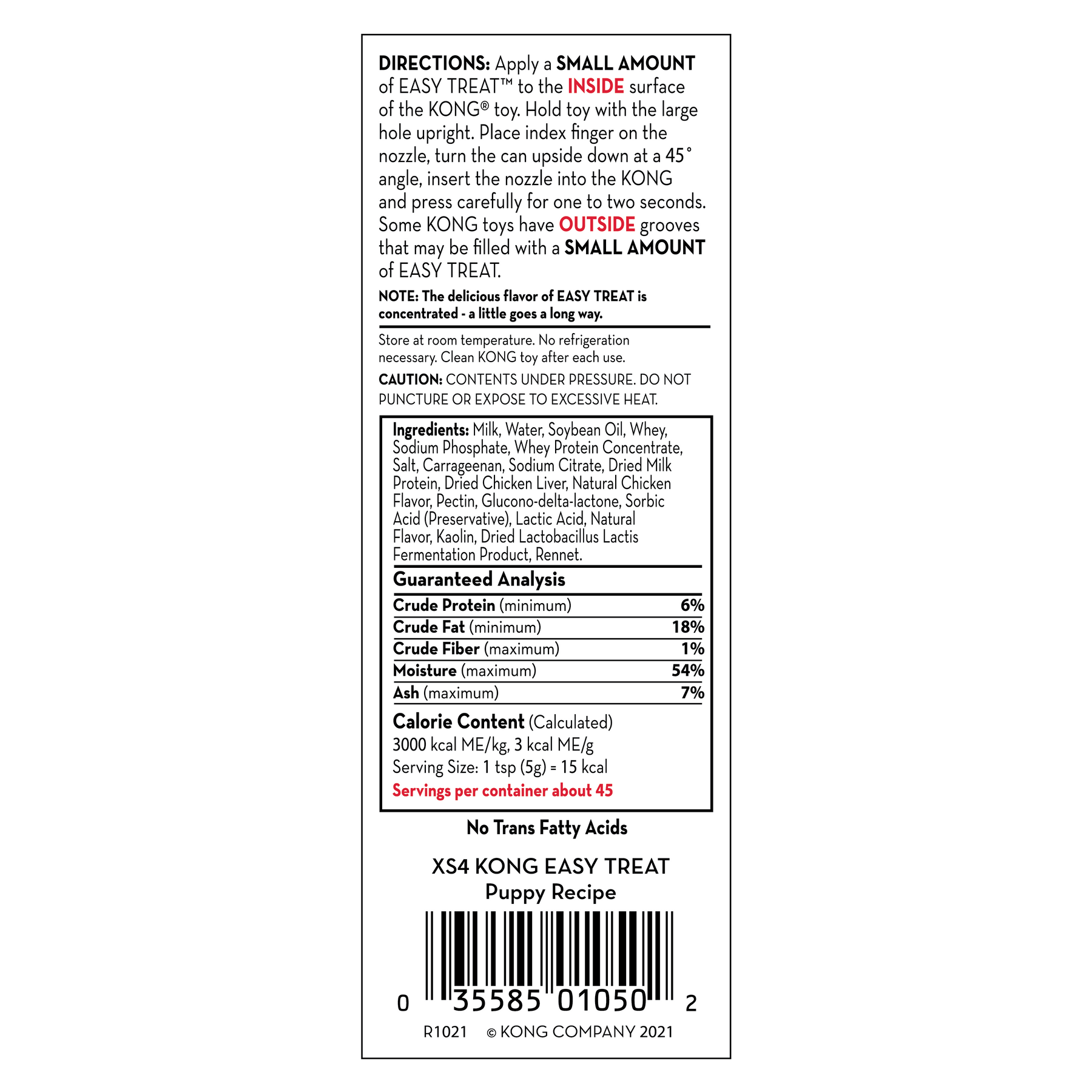 KONG Puppy Easy Treat 236 ml för valpar