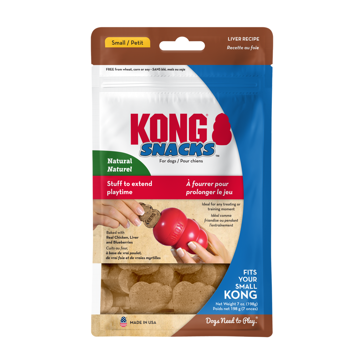 KONG Stuff'N Snacks Lever S 198 g för hundar