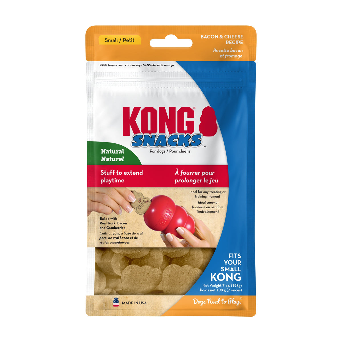 KONG Snacks bacon & ost S för hundar