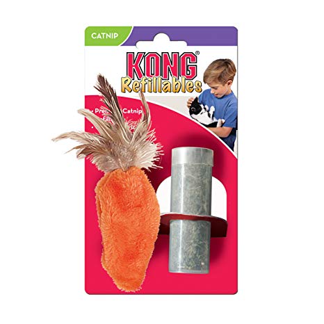 Kong Refillable Catnip Carrot for cats