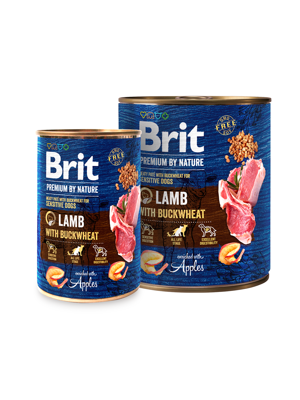 Brit Premium by Nature Lamm & bovete 6 x 400 g för hundar