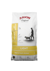 Arion All Breed Light kyckling för vuxna hundar 12 kg